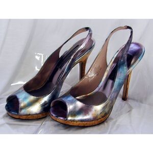 Steve MADDEN metallic Pastel slingback Heels